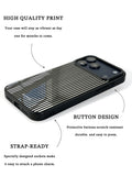GIIPPA Patterned Moments Midnight Whisper Cool Minimalist Thin Black Vertical Stripe Mirror TPU Shockproof Phone Case Large Lens Frame Fit iPhone 11 To 17 All Series