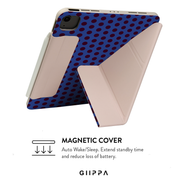 GIIPPA LUNA CLIP PATTERNED MOMENTS Blue Cheer Magnetic iPad Case