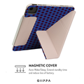 GIIPPA LUNA CLIP PATTERNED MOMENTS Blue Cheer Magnetic iPad Case