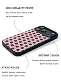 GIIPPA Matte Light Pink Chocolate Small Polka Dot Shockproof Phone Case For iPhone 11/11 Pro/11 Pro Max/12 Pro Max/13 Pro/13 Pro Max/14 Plus/14 Pro/14 Pro Max/15/15 Plus/15 Pro/15 Pro Max/16/16 Plus/16 Pro/16 Pro Max/16E/17/17 Air/17 Pro/17 Pro Max