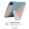 GIIPPA LUNA CLIP PATTERNED MOMENTS Mocha Soul Magnetic iPad Case