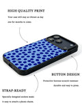 GIIPPA Matte Light Base Klein Blue Big Polka Dot Shockproof Phone Case For iPhone 11/11 Pro/11 Pro Max/12 Pro Max/13 Pro/13 Pro Max/14 Plus/14 Pro/14 Pro Max/15/15 Plus/15 Pro/15 Pro Max/16/16 Plus/16 Pro/16 Pro Max/16E/17/17 Air/17 Pro/17 Pro Max
