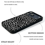 GIIPPA Matte Cream Beige Small Black Polka Dot Shockproof Phone Case For iPhone 11/11 Pro/11 Pro Max/12 Pro Max/13 Pro/13 Pro Max/14 Plus/14 Pro/14 Pro Max/15/15 Plus/15 Pro/15 Pro Max/16/16 Plus/16 Pro/16 Pro Max/16E/17/17 Air/17 Pro/17 Pro Max