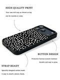 GIIPPA Matte Cream Beige Small Black Polka Dot Shockproof Phone Case For iPhone 11/11 Pro/11 Pro Max/12 Pro Max/13 Pro/13 Pro Max/14 Plus/14 Pro/14 Pro Max/15/15 Plus/15 Pro/15 Pro Max/16/16 Plus/16 Pro/16 Pro Max/16E/17/17 Air/17 Pro/17 Pro Max