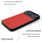 GIIPPA Matte Red Pink Vertical Stripes Shockproof Phone Case For iPhone 11/11 Pro/11 Pro Max/12 Pro Max/13 Pro/13 Pro Max/14 Plus/14 Pro/14 Pro Max/15/15 Plus/15 Pro/15 Pro Max/16/16 Plus/16 Pro/16 Pro Max/16E/17/17 Air/17 Pro/17 Pro Max