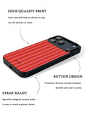 GIIPPA Matte Red Pink Vertical Stripes Shockproof Phone Case For iPhone 11/11 Pro/11 Pro Max/12 Pro Max/13 Pro/13 Pro Max/14 Plus/14 Pro/14 Pro Max/15/15 Plus/15 Pro/15 Pro Max/16/16 Plus/16 Pro/16 Pro Max/16E/17/17 Air/17 Pro/17 Pro Max