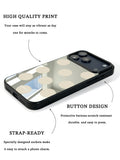 GIIPPA Patterned Moments Midnight Whisper Minimal Cream Beige Large Polka Dot Mirror TPU Shockproof Phone Case Big Lens Cover For iPhone 11–17 All Models