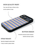GIIPPA Soft Matte Blue Coffee Wavy Striped Protective Case For iPhone 11 12 13 14 15 16 17 Series Pro Max Plus 16E Air