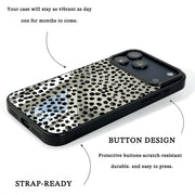GIIPPA Patterned Moments Midnight Whisper Burgundy Silver Wide Horizontal Stripe Mirror TPU Shockproof Phone Case Large Lens Frame Cover For iPhone Full Series