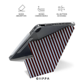 GIIPPA YARA FOLD Detachable Magnetic iPad Case Patterned Moments Gentle Hush Cream Base Hand Drawn Irregular Neutral Spot Minimal Leopard Print Dual Buckle Split Magnetic Soft Protective Cover For All iPad Mini Air Pro