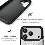 GIIPPA Midnight Whisper Silver Mirror Leopard Print Case for iPhone 15/16/17 Promax/pro（副本）
