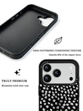 GIIPPA Matte Cream Beige Small Black Polka Dot Shockproof Phone Case For iPhone 11/11 Pro/11 Pro Max/12 Pro Max/13 Pro/13 Pro Max/14 Plus/14 Pro/14 Pro Max/15/15 Plus/15 Pro/15 Pro Max/16/16 Plus/16 Pro/16 Pro Max/16E/17/17 Air/17 Pro/17 Pro Max
