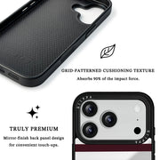 GIIPPA Patterned Moments Midnight Whisper Black Irregular Watercolor Leopard Spot Mirror TPU Shockproof Phone Case Large Lens Frame Protective Cover For iPhone Full Series