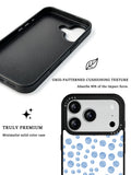 GIIPPA Fresh Matte Watercolor Blue Polka Dot Protective Case For iPhone 11 12 13 14 15 16 17 Series Pro Max Plus 16E Air