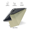 GIIPPA YARA FOLD Detachable Magnetic iPad Case Patterned Moments Sunset Glow Retro Cream Red Wide Horizontal Stripe Dual Buckle Split Magnetic Protective Cover For All iPad Models