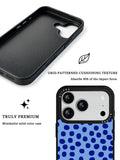 GIIPPA Matte Light Base Klein Blue Big Polka Dot Shockproof Phone Case For iPhone 11/11 Pro/11 Pro Max/12 Pro Max/13 Pro/13 Pro Max/14 Plus/14 Pro/14 Pro Max/15/15 Plus/15 Pro/15 Pro Max/16/16 Plus/16 Pro/16 Pro Max/16E/17/17 Air/17 Pro/17 Pro Max