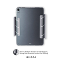 GIIPPA YARA FOLD Detachable Magnetic iPad Case Patterned Moments Vintage Love Blush Nude Burgundy Thin Vertical Stripe Dual Pull Buckle Split Magnetic Protective Cover For All iPad Generations