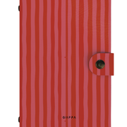 Patterned Moments Blush Spark Striped Snap Closure Notebook image 1