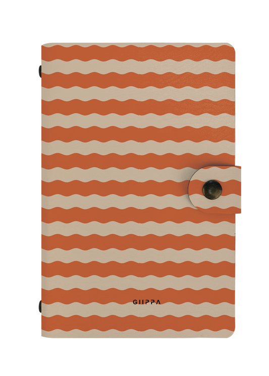 Patterned Moments Sunset Glow Striped Snap Closure Notebook image 1