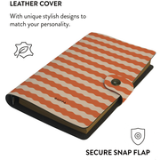 Patterned Moments Sunset Glow Striped Snap Closure Notebook image 3