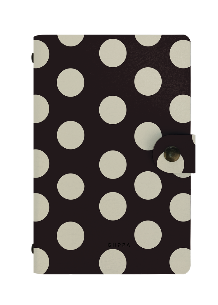 Patterned Moments Gentle Hush Dotted Snap Closure Notebook | Compact Journal for Work & University