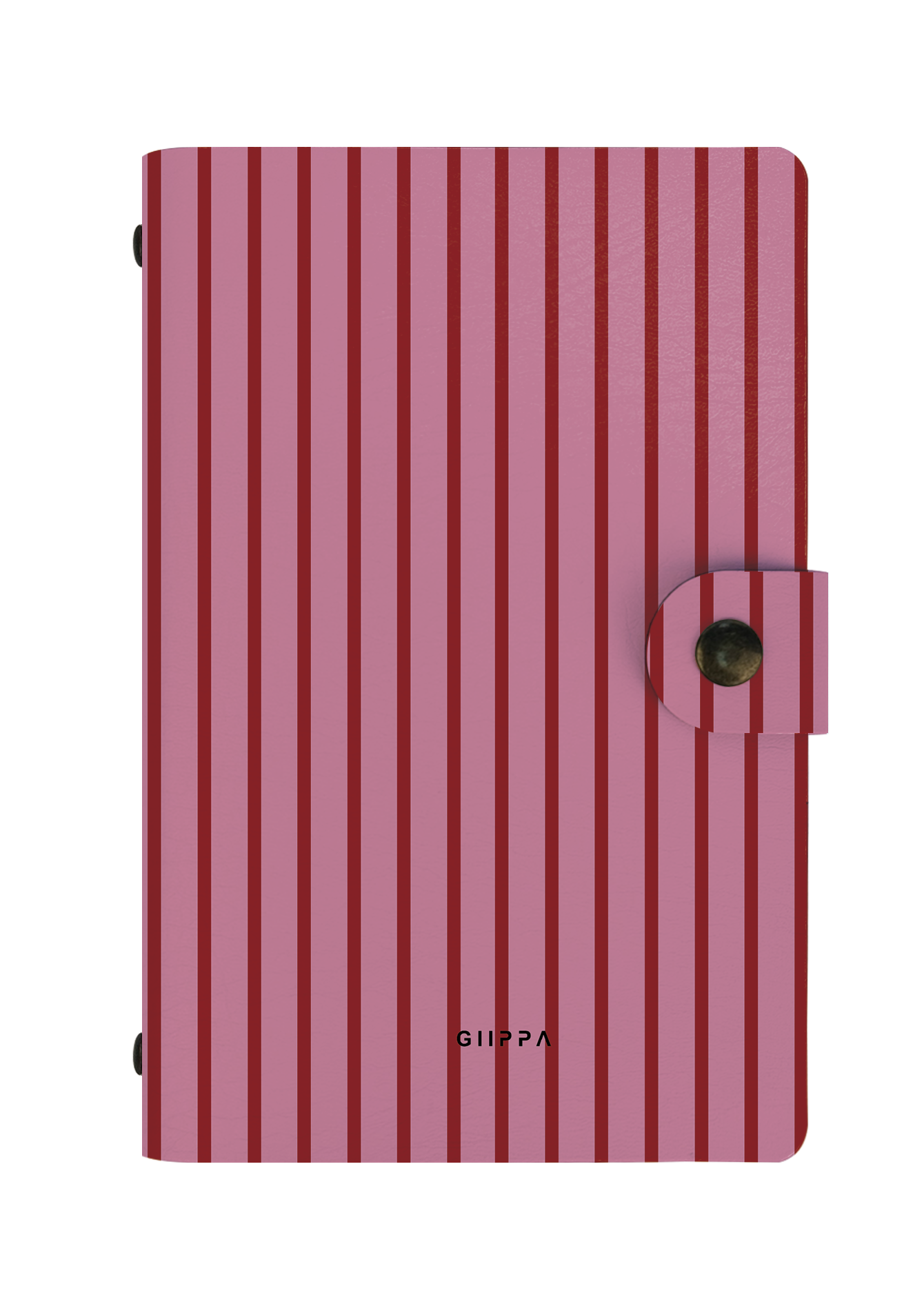 Patterned Moments Petal Soft Striped Snap Closure Notebook | Compact Journal for Work & University