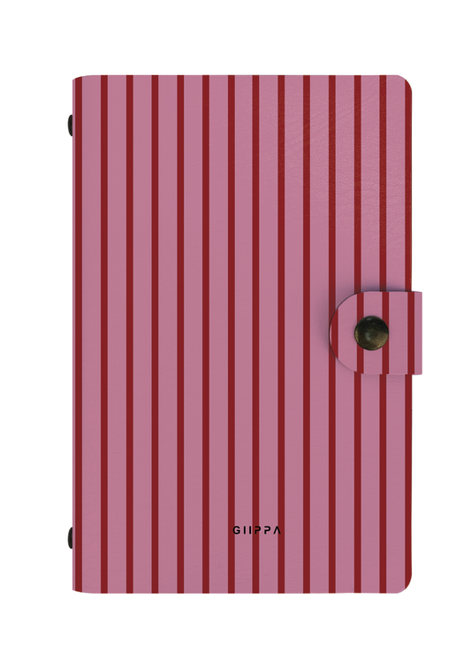 Patterned Moments Petal Soft Striped Snap Closure Notebook image 1