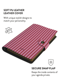 Patterned Moments Petal Soft Striped Snap Closure Notebook image 3