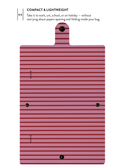 Patterned Moments Petal Soft Striped Snap Closure Notebook image 4