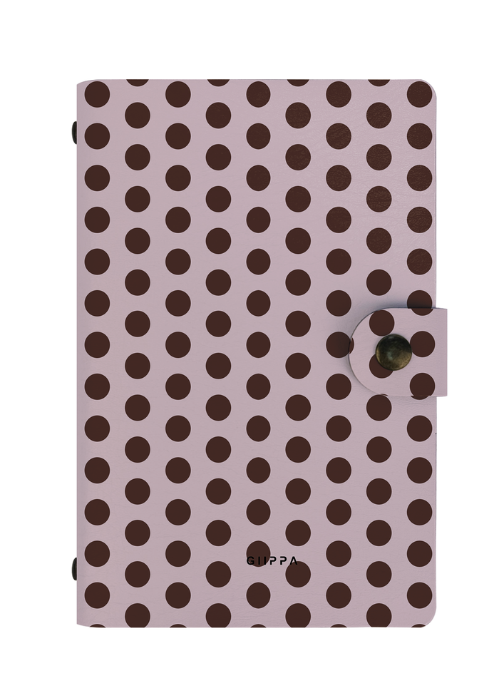 Patterned Moments Dusk Serene Dotted Snap Closure Notebook | Compact Journal for Work & University