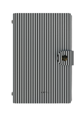 Patterned Moments Urban Calm Striped Snap Closure Notebook image 1