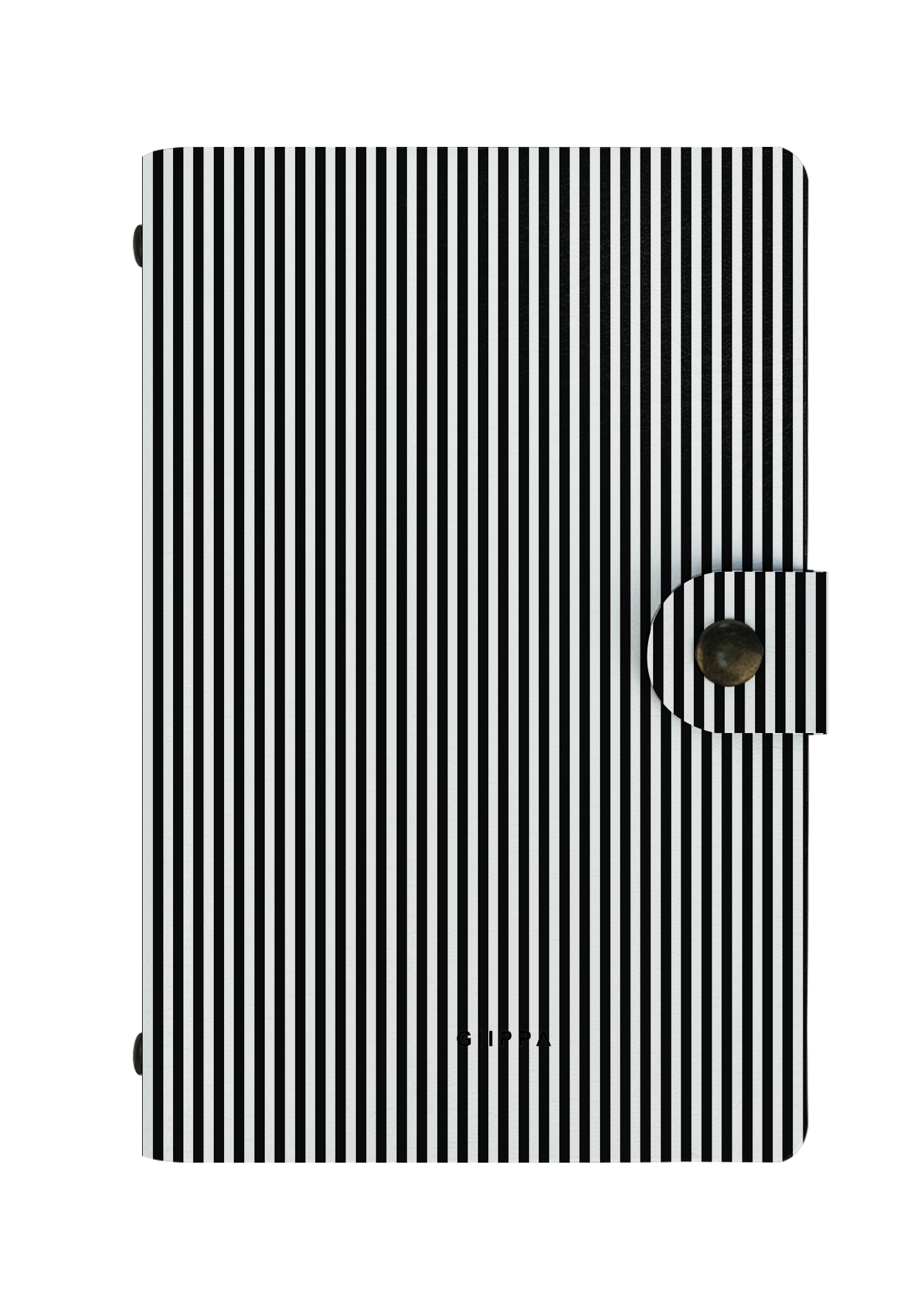 Patterned Moments Urban Calm Striped Snap Closure Notebook | Compact Journal for Work & University