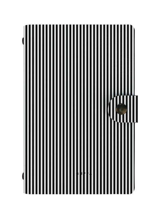 Patterned Moments Urban Calm Striped Snap Closure Notebook image 1