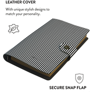Patterned Moments Urban Calm Striped Snap Closure Notebook image 3