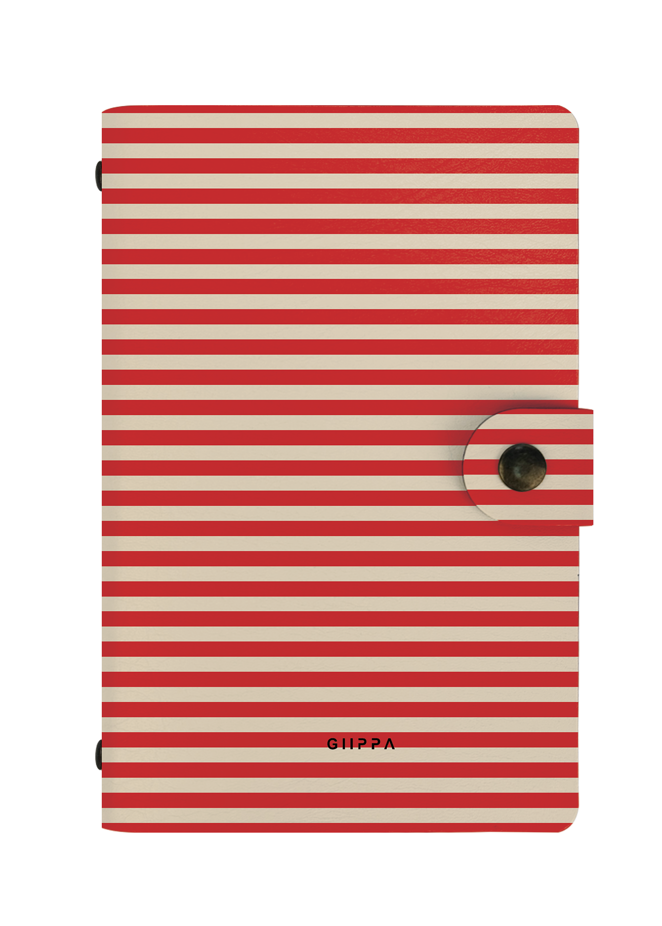 Patterned Moments Vintage Love Striped Snap Closure Notebook | Compact Journal for Work & University