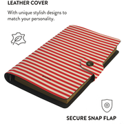 Patterned Moments Vintage Love Striped Snap Closure Notebook image 3