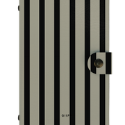 Patterned Moments Neutral Poise Striped Snap Closure Notebook image 1