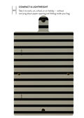 Patterned Moments Neutral Poise Striped Snap Closure Notebook image 4