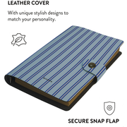 Patterned Moments Misty Peace Striped Snap Closure Notebook image 3