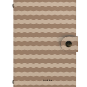 Patterned Moments Latte Hug Striped Snap Closure Notebook image 1