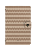 Patterned Moments Latte Hug Striped Snap Closure Notebook image 1
