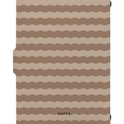 Patterned Moments Latte Hug Striped Snap Closure Notebook image 2