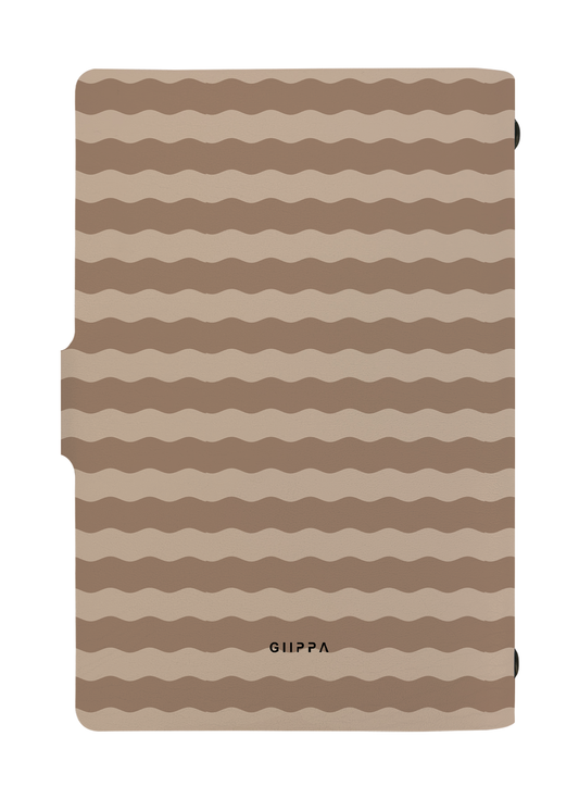 Patterned Moments Latte Hug Striped Snap Closure Notebook image 2