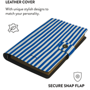 Patterned Moments Seaside Rest Striped Snap Closure Notebook image 3