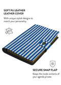 Patterned Moments Seaside Rest Striped Snap Closure Notebook image 3