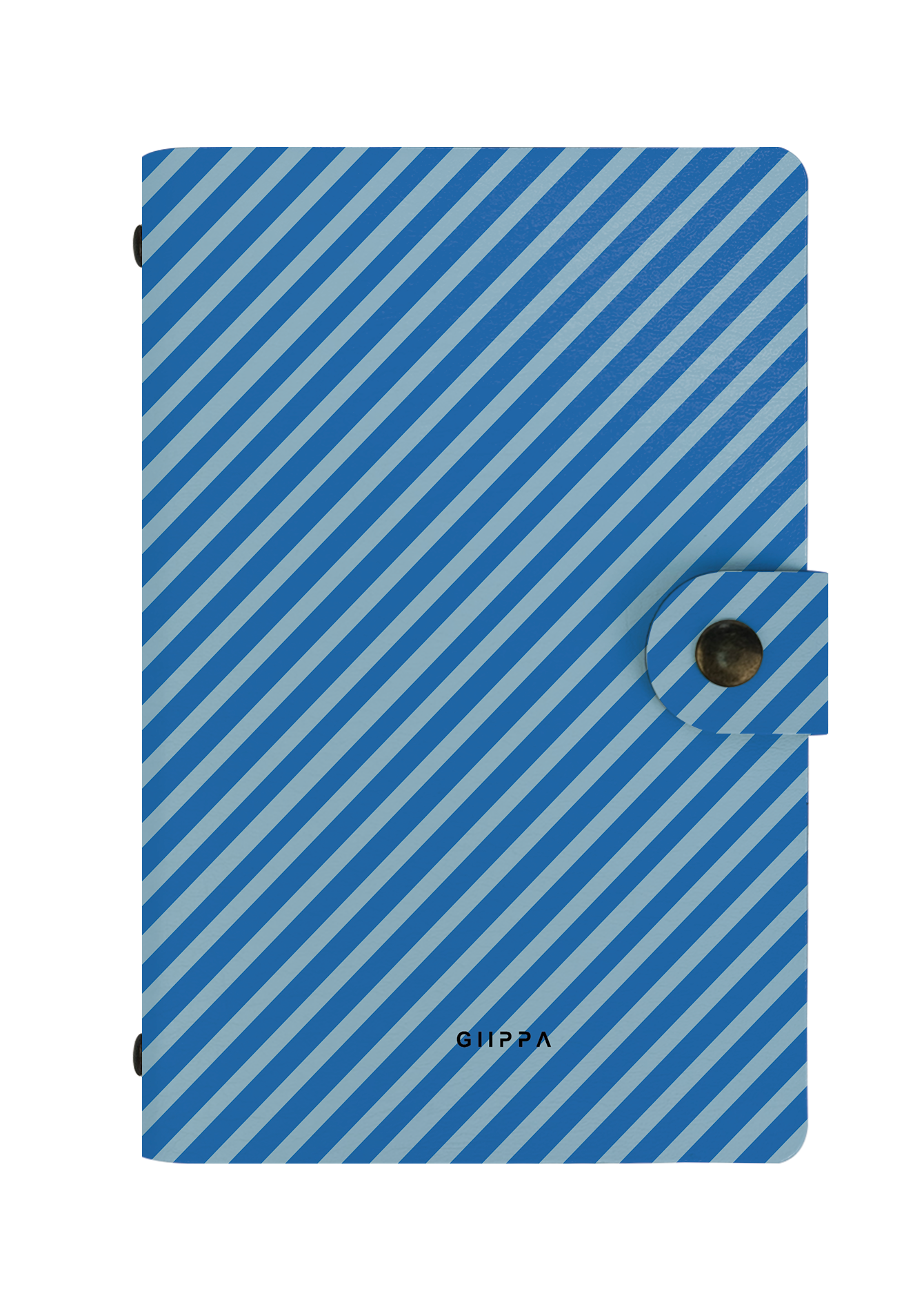 Patterned Moments Wave Rush Striped Snap Closure Notebook | Compact Journal for Work & University