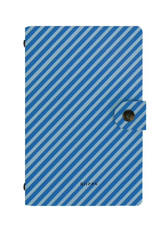 Patterned Moments Wave Rush Striped Snap Closure Notebook image 1