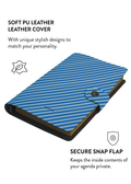 Patterned Moments Wave Rush Striped Snap Closure Notebook image 3