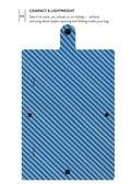 Patterned Moments Wave Rush Striped Snap Closure Notebook image 4