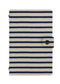 Patterned Moments Knit Cozy Striped Snap Closure Notebook image 1